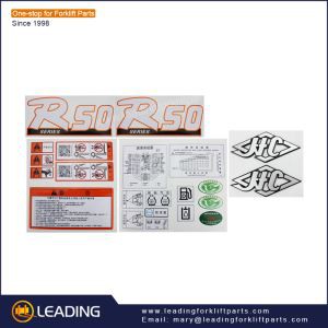 Límmiði með lyftara