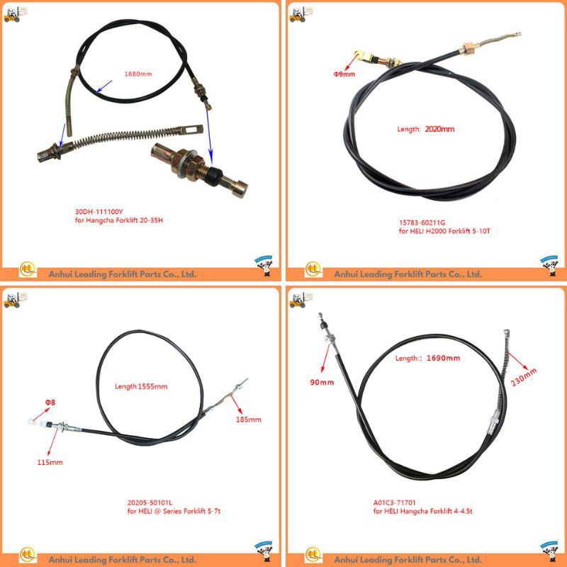 HELI Stöðubremsur fyrir lyftara|Hangcha lyftara neyðarbremsustrengur|Handbremsustrengur|Framleiðandi varahluta til lyftibíla eftir markað