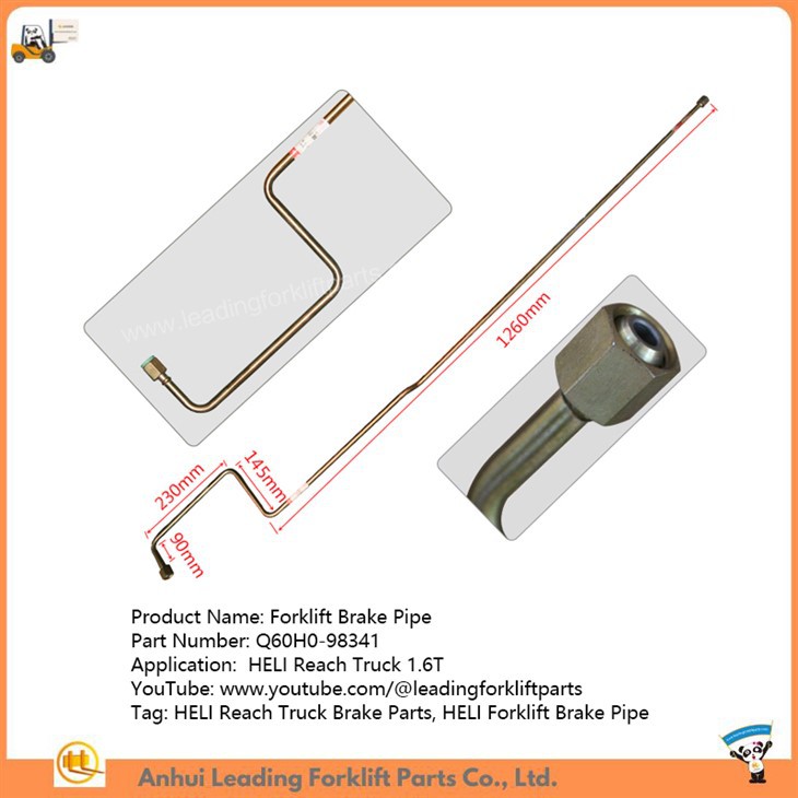 Bremsupípa lyftara|HELI Reach vörubíll bremsuhlutir|Reach Truck Forklift Parts Birgir|Q60H0-98341